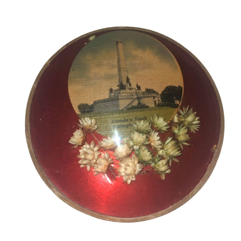‎Vintage Lincoln's Tomb bubble glass souvenir